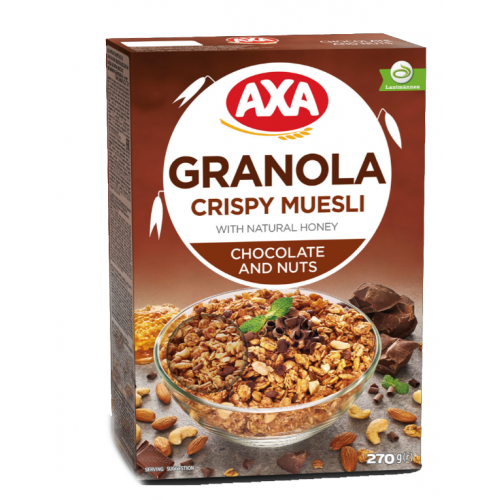 Granola Crispy Muesli with Chocolate, Nuts & Natural honey 270g